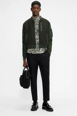 Ted Baker Black Kosmos Brushed Twill Tapered Trouser