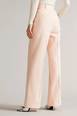 Ted Baker Pink Kaisat High Waisted Flood Length Wide Leg Trousers -Tedbaker Sales 2024 unnamed file 3384