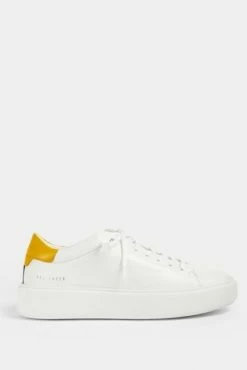 Ted Baker Yellow Yinka Leather Platform Trainers -Tedbaker Sales 2024 unnamed file 3482
