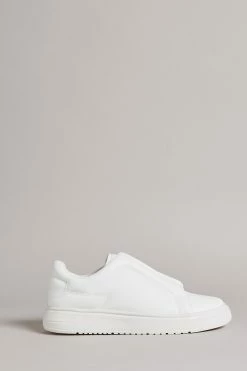 Ted Baker Ezraa White Elasticated Cupsole Sneakers