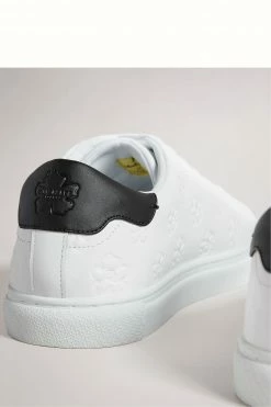 Ted Baker Melvinn White Embossed Flower Cupsole Sneakers -Tedbaker Sales 2024 unnamed file 3532