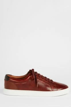 Ted Baker Brown Udamo Leather Trainers