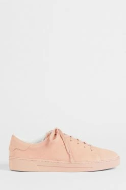 Ted Baker Pink Aryas Suede Colour Drench Trainers
