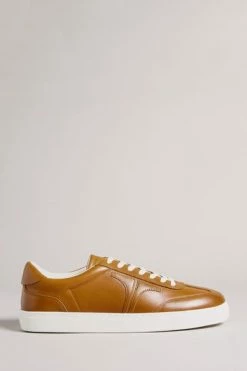 Ted Baker Mens Brown Robert Retro Leather Sneakers -Tedbaker Sales 2024 unnamed file 3670