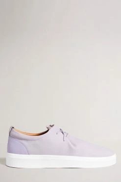 Ted Baker Tedtext Lilac Purple Modern Skate Sneakers