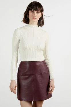 Ted Baker White Taralyn High Neck Sweater