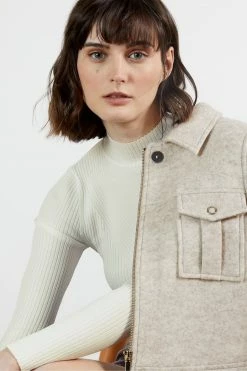 Ted Baker White Taralyn High Neck Sweater -Tedbaker Sales 2024 unnamed file 3727