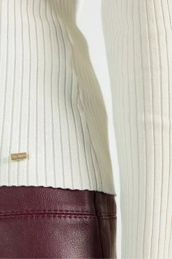 Ted Baker White Taralyn High Neck Sweater -Tedbaker Sales 2024 unnamed file 3729