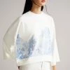 Ted Baker Saina White Cropped Sweatshirt -Tedbaker Sales 2024 unnamed file 3764