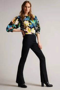 Ted Baker Ragnila Black Large Sleeve Sweat Top -Tedbaker Sales 2024 unnamed file 3784