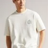 Ted Baker Natural Shandon Short Sleeved Relaxed Fit Sweater -Tedbaker Sales 2024 unnamed file 3794