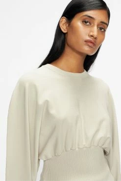 Ted Baker White Mmiiaai Extreme Rounded Cocoon Sweater -Tedbaker Sales 2024 unnamed file 3828
