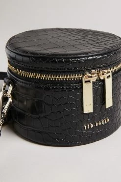 Ted Baker Black Croc Detail PU Mini Drum Bag -Tedbaker Sales 2024 unnamed file 383