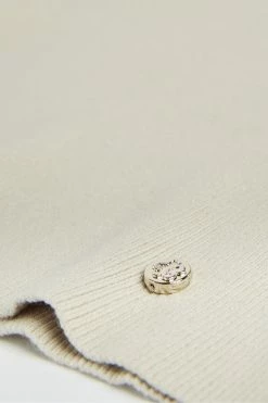 Ted Baker White Mmiiaai Extreme Rounded Cocoon Sweater -Tedbaker Sales 2024 unnamed file 3830