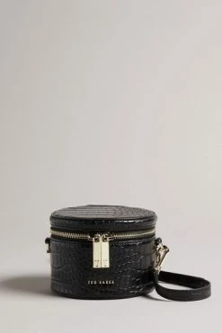 Ted Baker Black Croc Detail PU Mini Drum Bag -Tedbaker Sales 2024 unnamed file 384