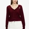 Ted Baker Red Abiygal Merino Edit V-Neck Top -Tedbaker Sales 2024 unnamed file 3849