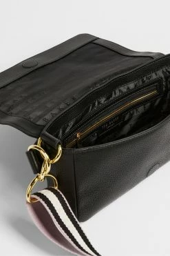 Ted Baker Black Ammie Branded Webbing Strap Box Shoulder Bag -Tedbaker Sales 2024 unnamed file 387