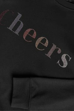 Ted Baker Black Zarah Cheers Sweatshirt -Tedbaker Sales 2024 unnamed file 3904