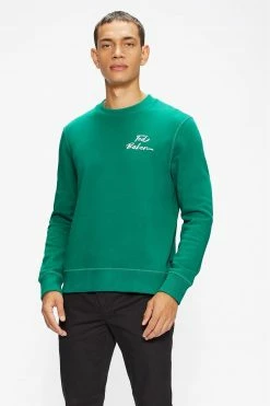 Ted Baker Green Trophey Ls Branded Sweatshirt