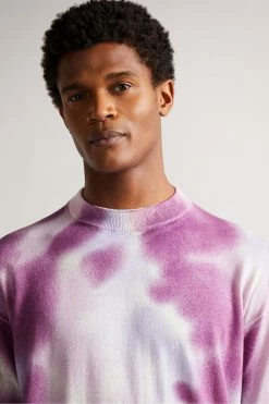 Ted Baker Mens Purple Wardour Spray Dyed Crew Neck Sweatshirt -Tedbaker Sales 2024 unnamed file 3979