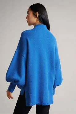Ted Baker Rruuby Oversized Blue Funnel Neck Sweater -Tedbaker Sales 2024 unnamed file 3990