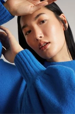 Ted Baker Rruuby Oversized Blue Funnel Neck Sweater -Tedbaker Sales 2024 unnamed file 3991