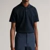 Ted Baker Blue Kelty Short Sleeve Heavy Twill Polo Shirt -Tedbaker Sales 2024 unnamed file 4007