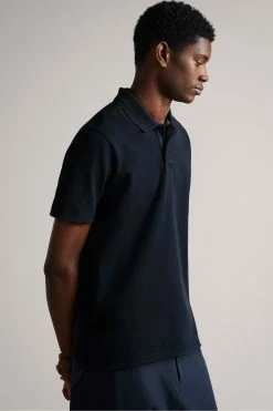 Ted Baker Blue Kelty Short Sleeve Heavy Twill Polo Shirt -Tedbaker Sales 2024 unnamed file 4009