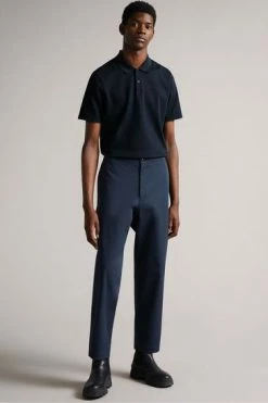 Ted Baker Blue Kelty Short Sleeve Heavy Twill Polo Shirt -Tedbaker Sales 2024 unnamed file 4013