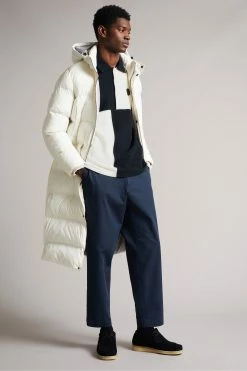 Ted Baker Wickam Navy Long Sleeve Textured Polo Shirt -Tedbaker Sales 2024 unnamed file 4017