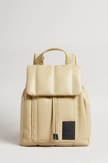 Ted Baker Natural Janiey Pu Vertically Quilted Backpack 7 Ted Baker Natural Janiey Pu Vertically Quilted Backpack - Image 5