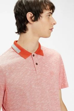 Ted Baker Orange Dalmor Short Sleeve Space Dyed Polo Shirt -Tedbaker Sales 2024 unnamed file 4079