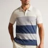 Ted Baker Cove Ecru White Multi Striped Merino Polo Shirt -Tedbaker Sales 2024 unnamed file 4158