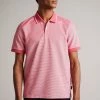 Ted Baker Ellerby Pink Ss Striped Polo Shirt -Tedbaker Sales 2024 unnamed file 4231