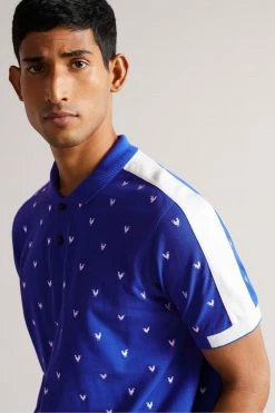 Ted Baker Billett Blue Ss Embroidered Polo Shirt -Tedbaker Sales 2024 unnamed file 4245