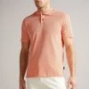 Ted Baker Delvin Light Pink Short Sleeve Polo Shirt -Tedbaker Sales 2024 unnamed file 4260