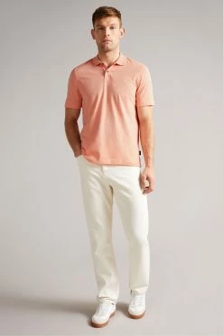Ted Baker Delvin Light Pink Short Sleeve Polo Shirt -Tedbaker Sales 2024 unnamed file 4262