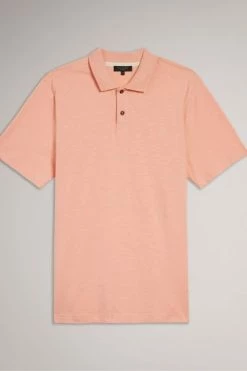 Ted Baker Delvin Light Pink Short Sleeve Polo Shirt -Tedbaker Sales 2024 unnamed file 4267