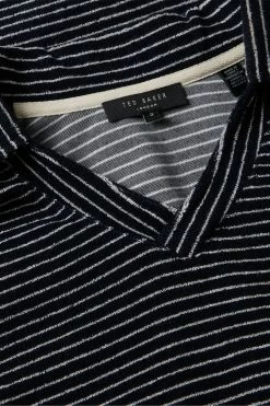Ted Baker Rendle Blue Striped Towelling Polo Shirt -Tedbaker Sales 2024 unnamed file 4285