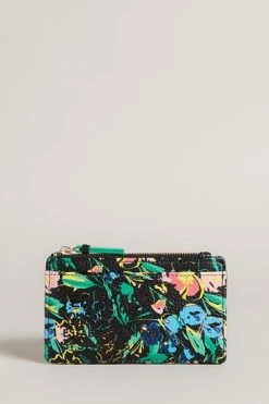 Ted Baker Black Parcena Flirty Texture Magnolia Zip Card Holder -Tedbaker Sales 2024 unnamed file 4350