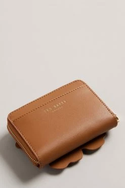 Ted Baker Floreli Brown Flower Laser Cut Zip Purse -Tedbaker Sales 2024 unnamed file 4369