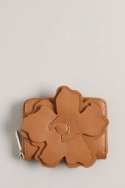 Ted Baker Floreli Brown Flower Laser Cut Zip Purse -Tedbaker Sales 2024 unnamed file 4372