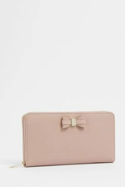 Ted Baker Pink Aubriee Bow Zip Around Matinee Purse -Tedbaker Sales 2024 unnamed file 4434