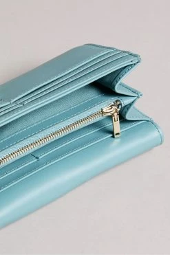 Ted Baker Blue Twist Lock Large Fold Purse -Tedbaker Sales 2024 unnamed file 4437