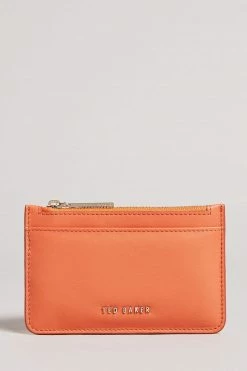 Ted Baker Garcia Coral Zip Card Holder