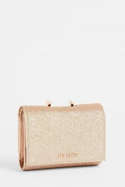 Ted Baker Gold Plated Glara Small Glitter Bobble Purse