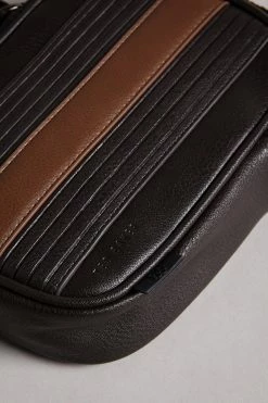 Ted Baker Brn-Choc Evver Striped Pu Flight Bag -Tedbaker Sales 2024 unnamed file 449