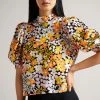 Ted Baker Ivoyne Black Puff Sleeve Boxy Top -Tedbaker Sales 2024 unnamed file 4512