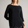 Ted Baker Black Niylah Twist Back Jersey Top -Tedbaker Sales 2024 unnamed file 4535