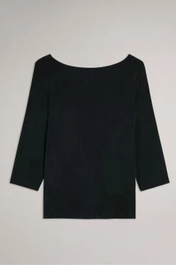 Ted Baker Black Niylah Twist Back Jersey Top -Tedbaker Sales 2024 unnamed file 4539